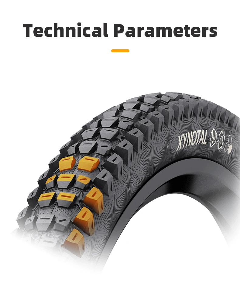 Continental MTB-Reifen Xynota 27,5/29x2,4 3/180 TPI Pannenschutz Mountainbike Faltreifen Schwarz Chili Compound Tubeless – Detail 5