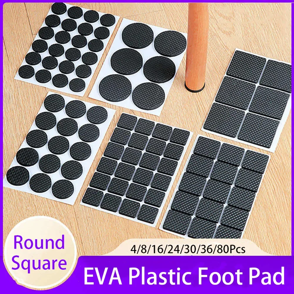 EVA Plastic Foot Pad Silent Anti Slip Table Chair Pad Thickening Wear-Resistant Protective Pad Floor Sticker