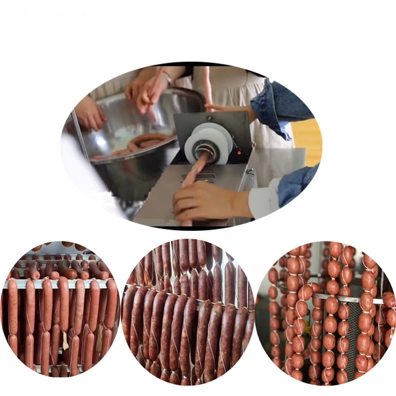 Por operación manual Máquina para atar salchichas de 32/42 mm Máquina para encuadernación de salchichas a la venta