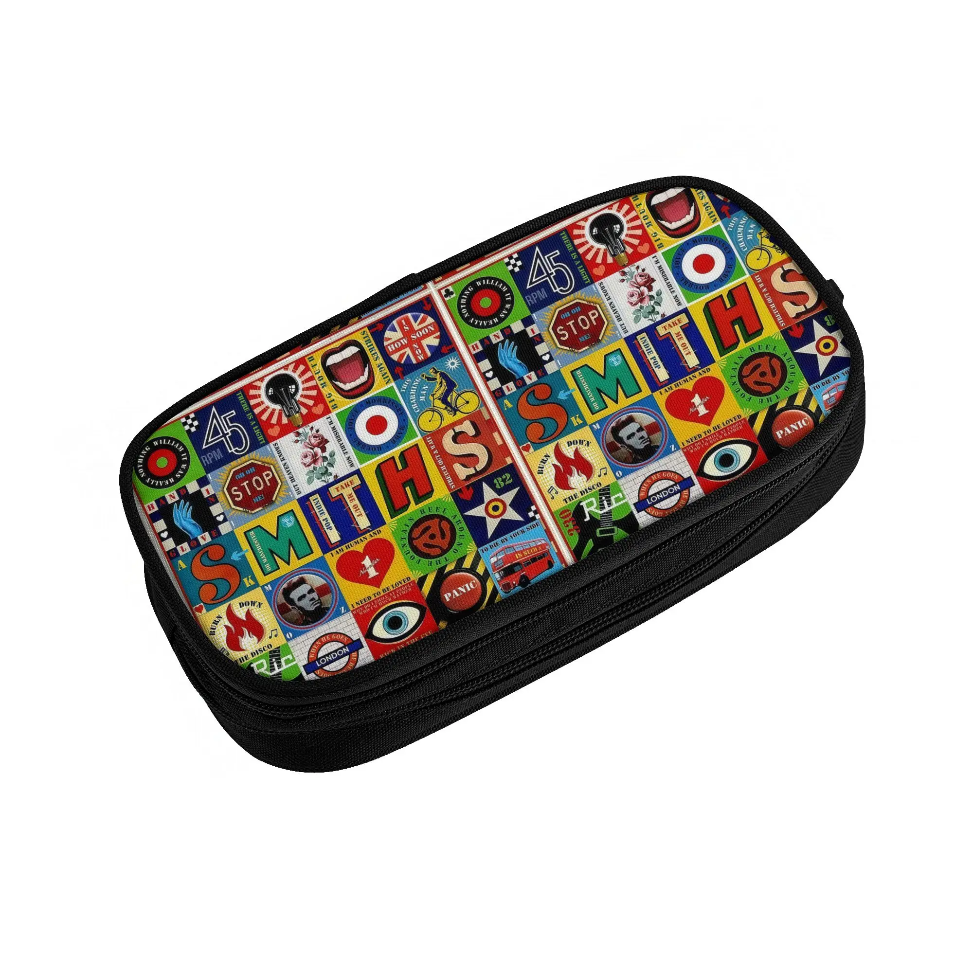 The Smiths English Rock Band  Cute Pencil Cases Girls Boys Large Capacity  Pencil Bag School Supplies