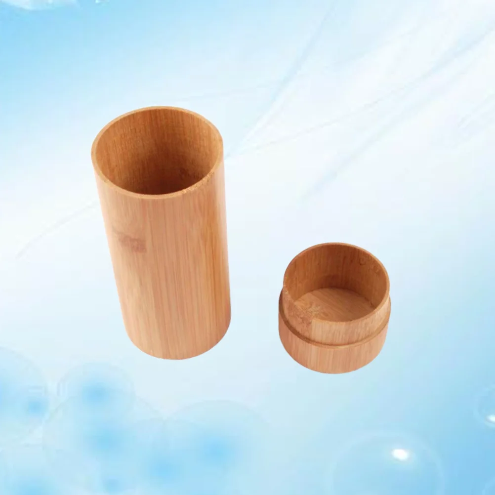 

Handmade Cylinder Bamboo Glasses Case Portable Stylish Sunglasses Storage Box Eyewear Container for Protection Mobile Phone