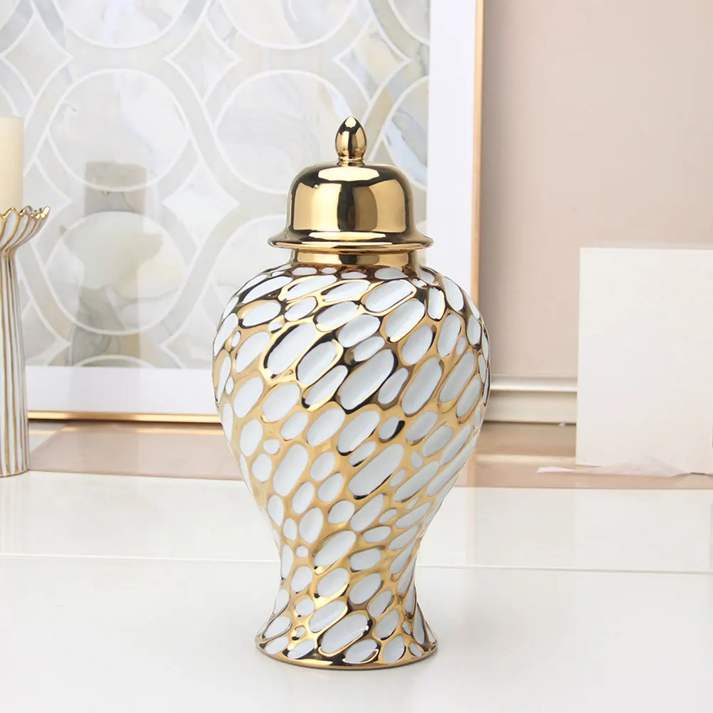 

Ceramic Vase Decorative Elegant Simple Shape for Flower Arrangement Dried Flowers Living Room Office Table Vase