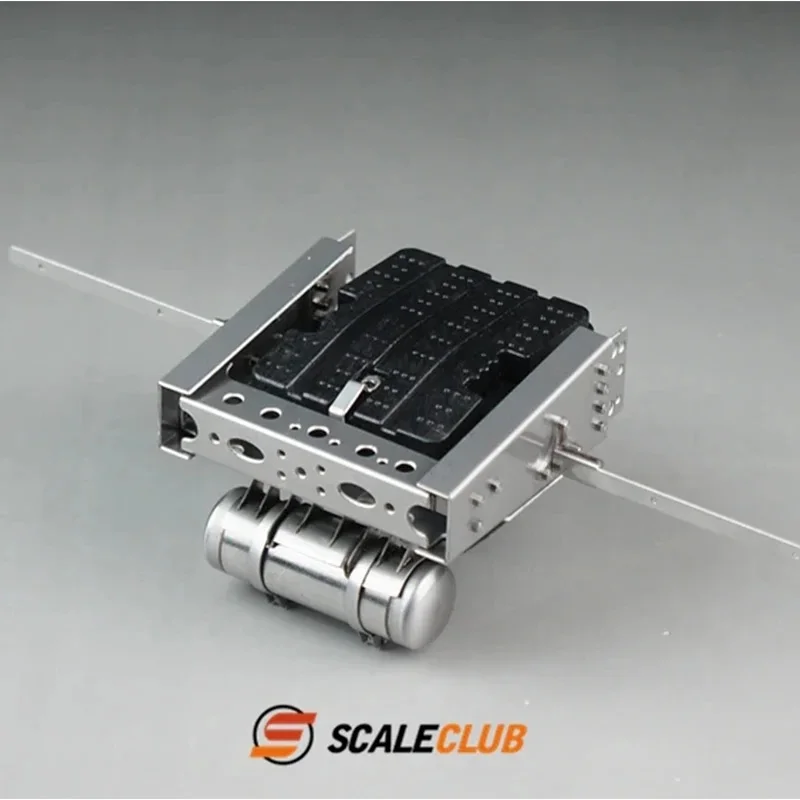 

Scaleclub Model 1/14 Tractor Truck For Mercedes-Benz With Two Axles Battery Box Gas Tank Tail Beam Bracket For Tamiya Lesu