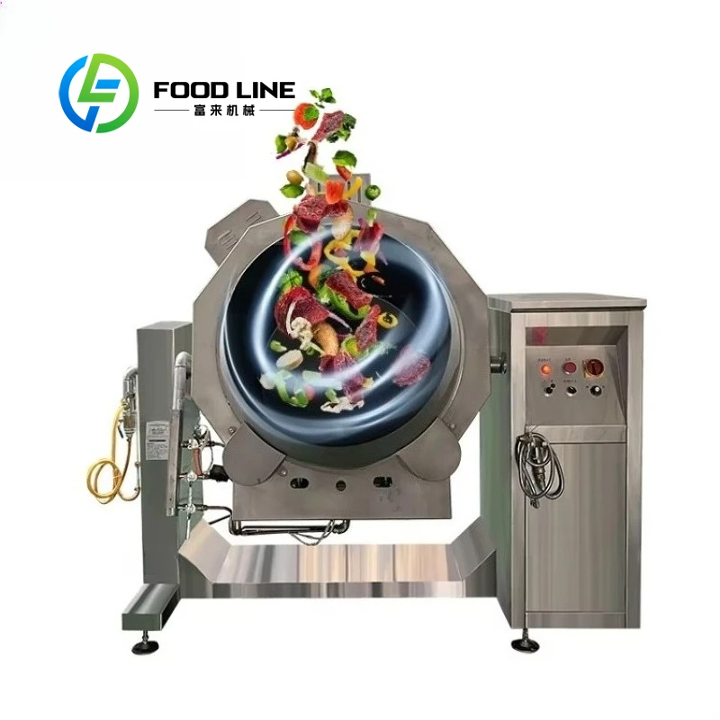 

Gas Drum Type Non Stick Robot Wok Automatic Rotating Stir Fry Cooking Equipment for Restaurant​ Customized