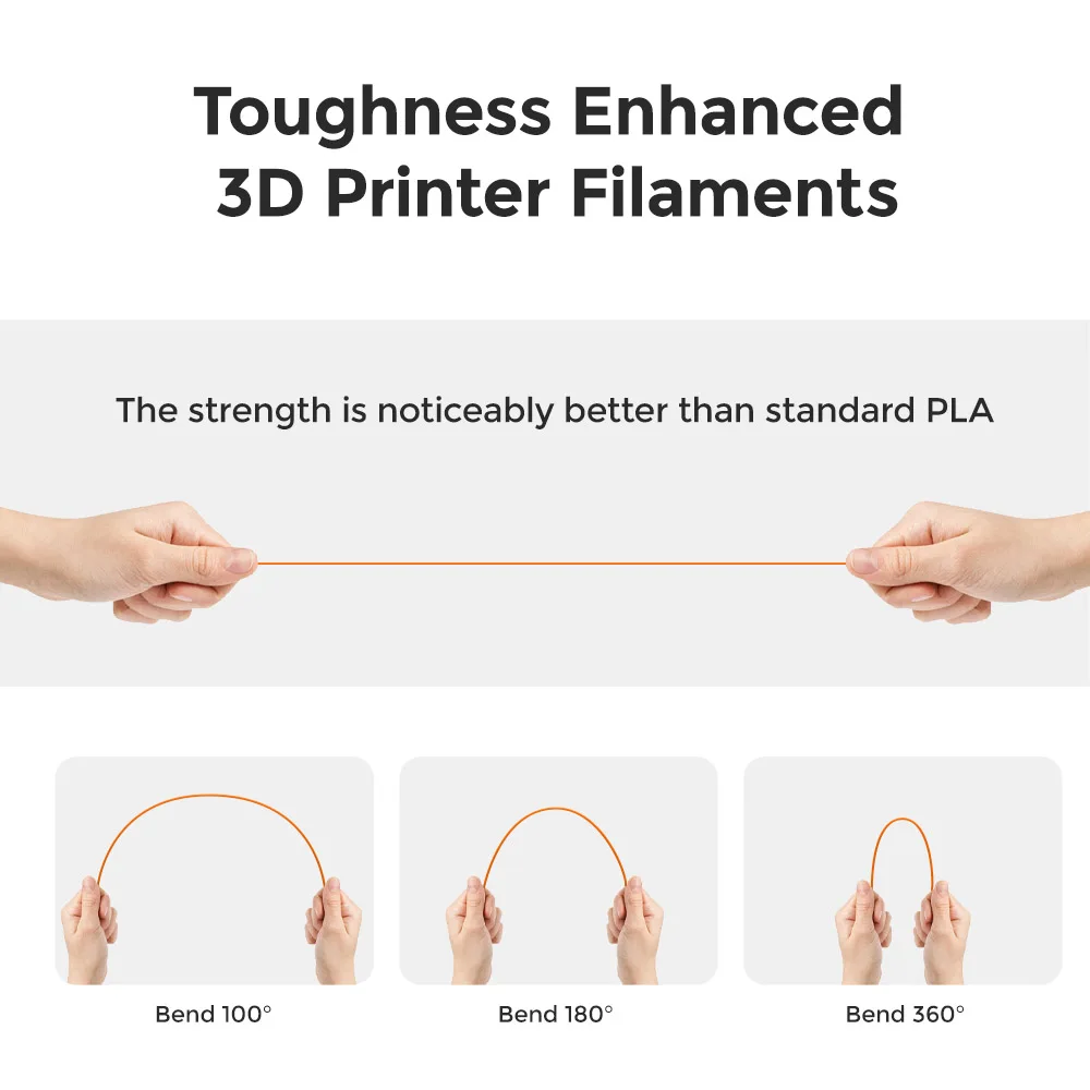 Flashforge-filamento de impresora 3d PLA de seda de doble Color, embalaje sellado de alta dureza, sin tapones, sin deformación, baja contracción,