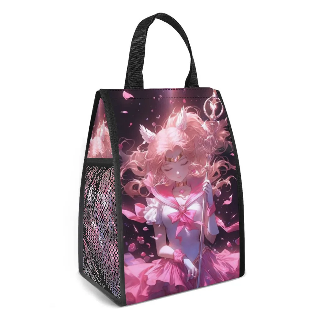 

Girls-Sailor- Moon Lunch Bags Girls Large-capacity Bag Insulated Thermal Portable for Travel Picnic