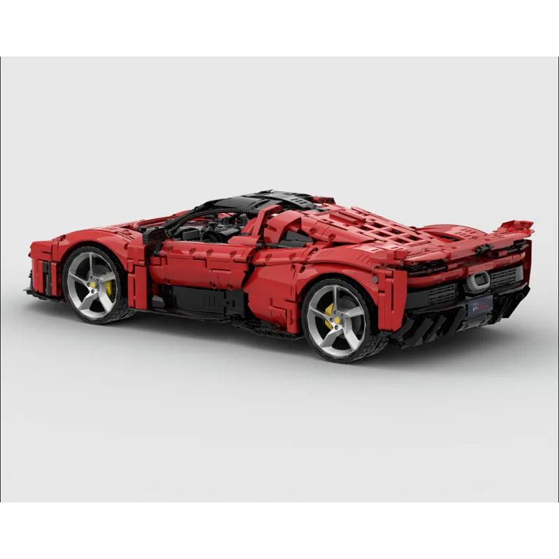 MOC-200968 New F80 Supercar Racing Car 1:8 Building Block Model5117Parts MOC Creative Boy Kids Birthday Building Blocks Toy Gift