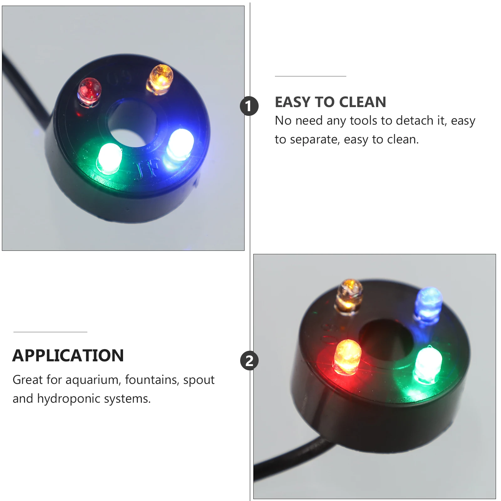 

3W Water Pump LED Circulation EU Plug for Aquarium Fountains Pond Submersible Adjustable Low Noise Energy Saving Fish Tank