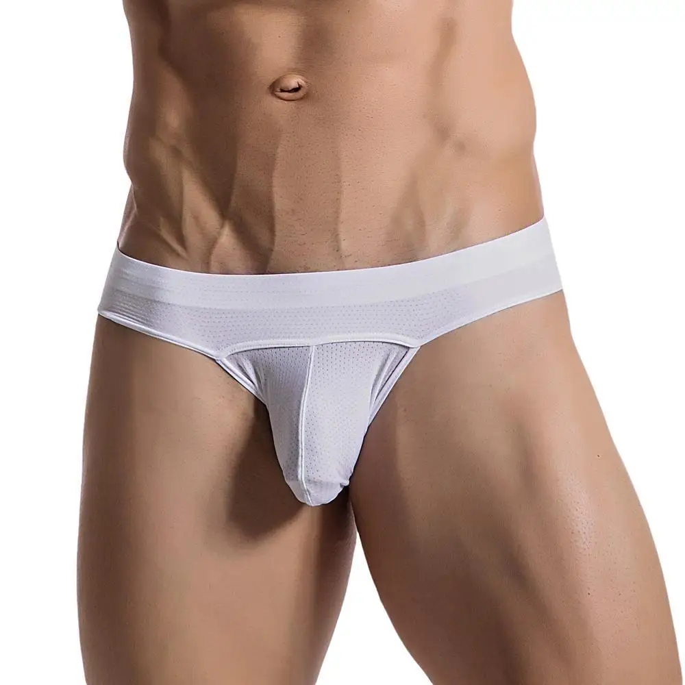 Sexy Men Briefs Stretch Breathable Underwear Penis Large U Convex Pouch Underpants Briefs Male Low Rise Panties