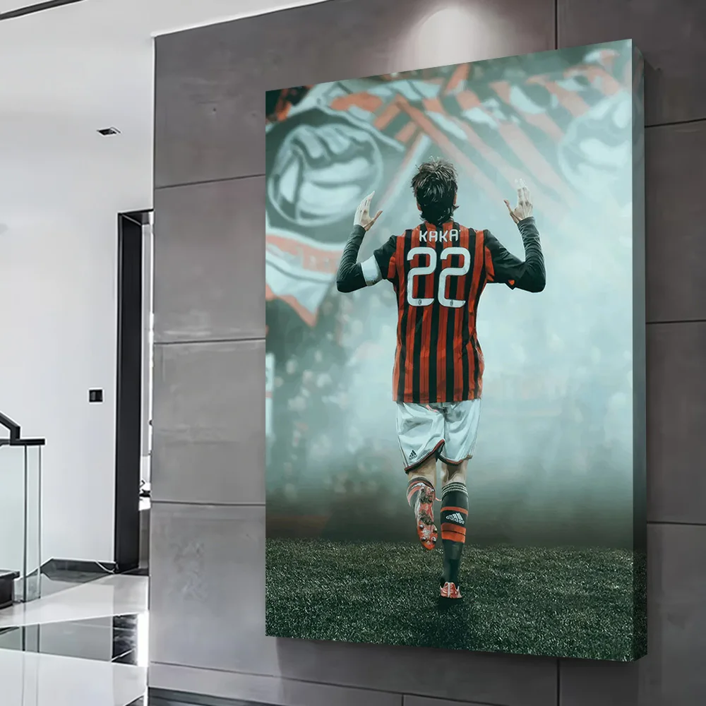 Kaka AC Milan Soccer Celebration Poster Customizable Printed Canvas Painting Wall Art Gift for Modern Home Decoration Ornaments
