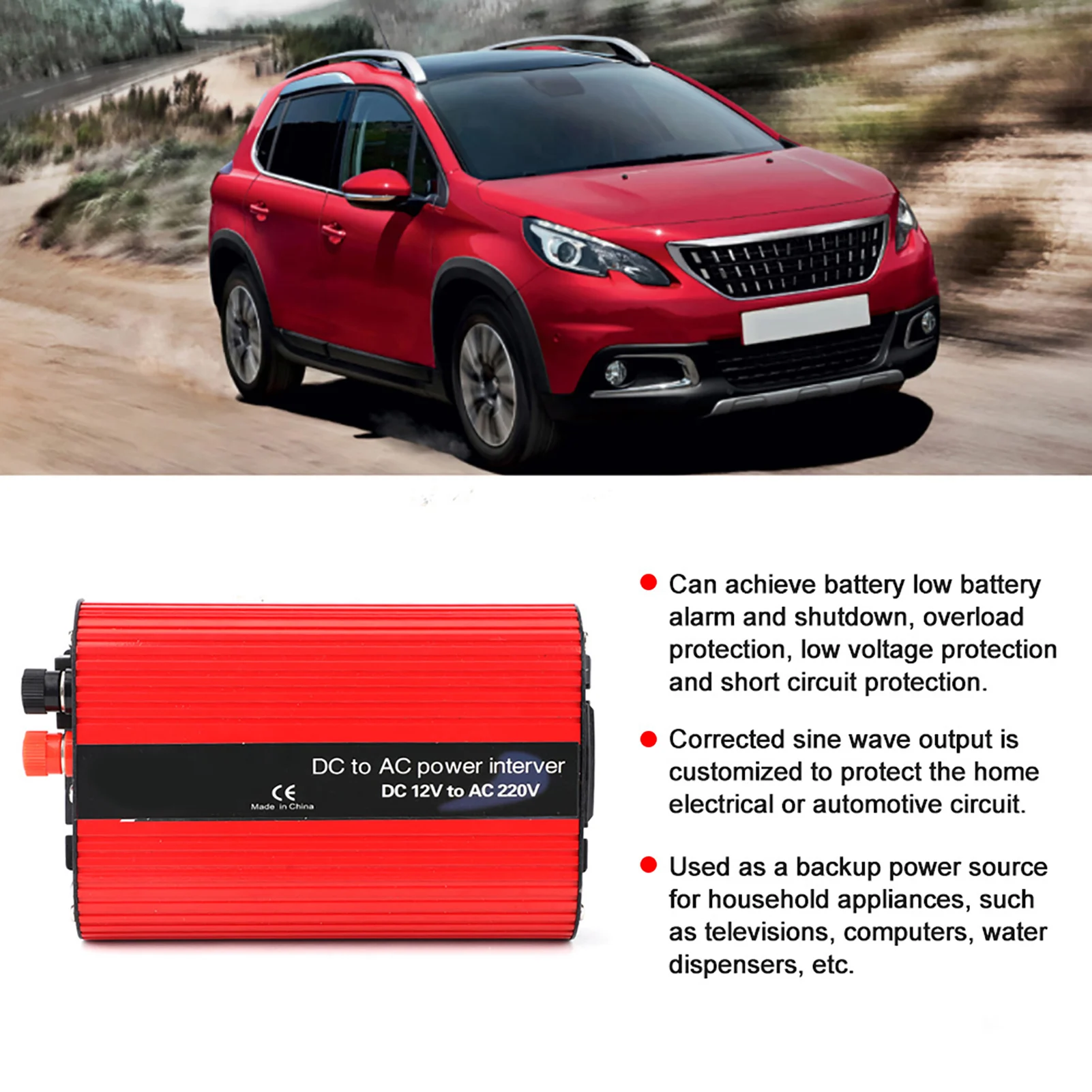 700W Portable Power Inverter D - Ac Outdoor Power recension och pris