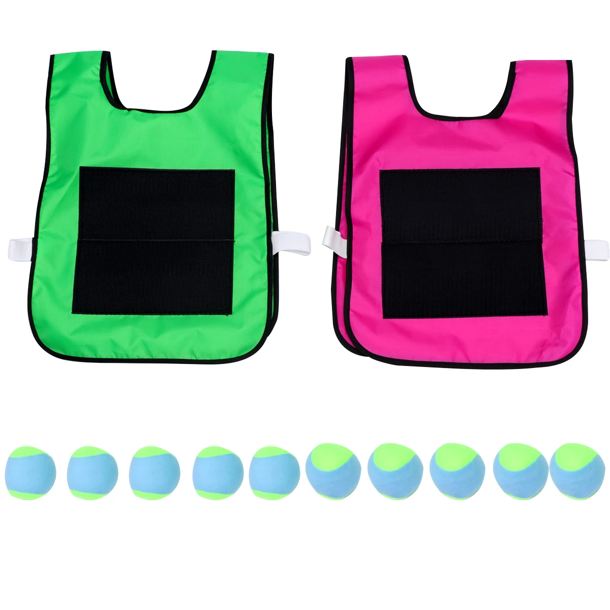 10 stuks vest 10 zachte ballen kleverige doelbal kleverige bal doel premium kinderen peuter groepsspel speelgoed