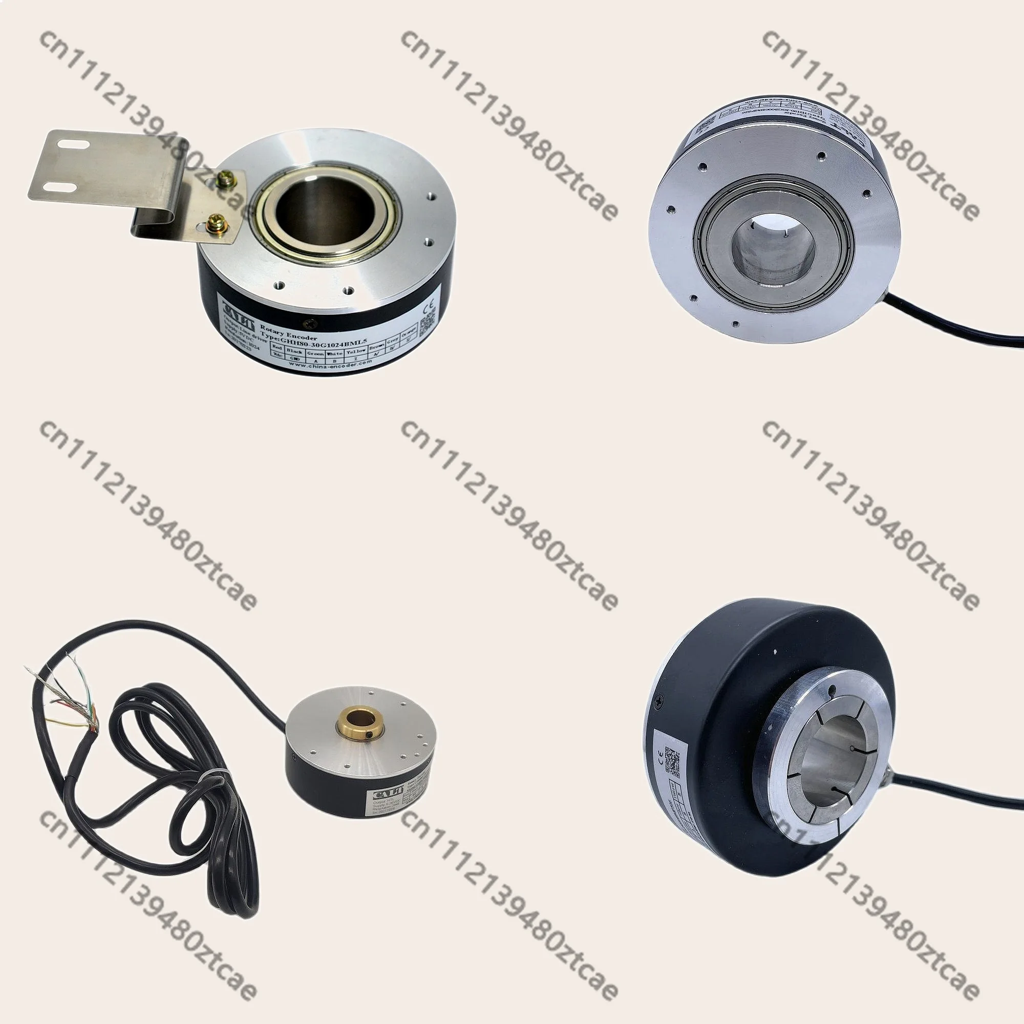 Hollow Shaft Rotary Encoder NPN PNP HTL Speed Sensor 20-30mm Hole