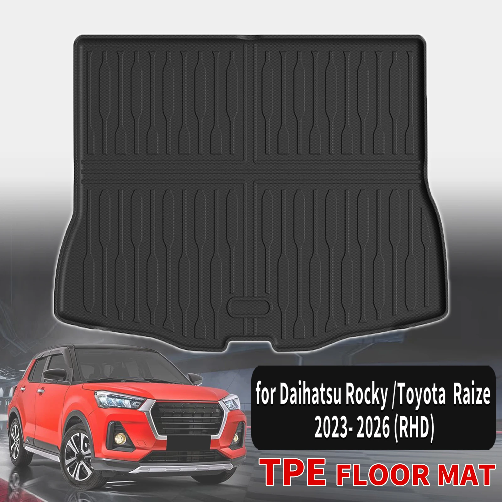 

for Daihatsu Rocky /Toyota Raize 2023-2026 Odorless Eco TPE Car Floor Trunk Mats (Not Fit For Left Hand Drive)
