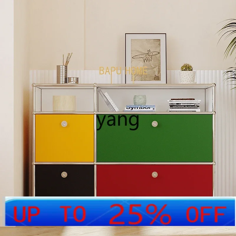 LTT color mixing module combination multi-functional locker dining side storage cabinet chest cabinet