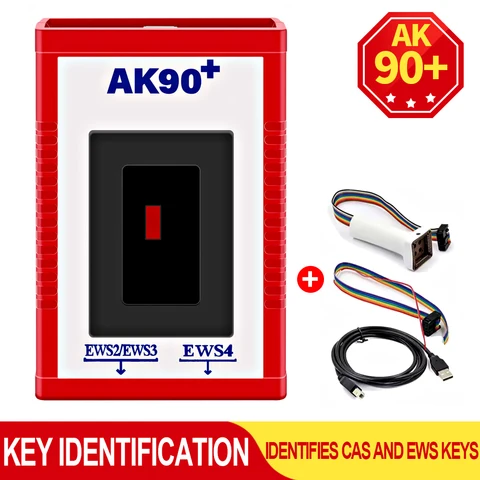 Программатор ключей V3.19 AK90+ для BMW: инструмент для чтения кодов EWS всех моделей BMW с 1995-2009 гг., AK 90 для идентификации ключей CAS и EWS2/3/3.3/4/4.4