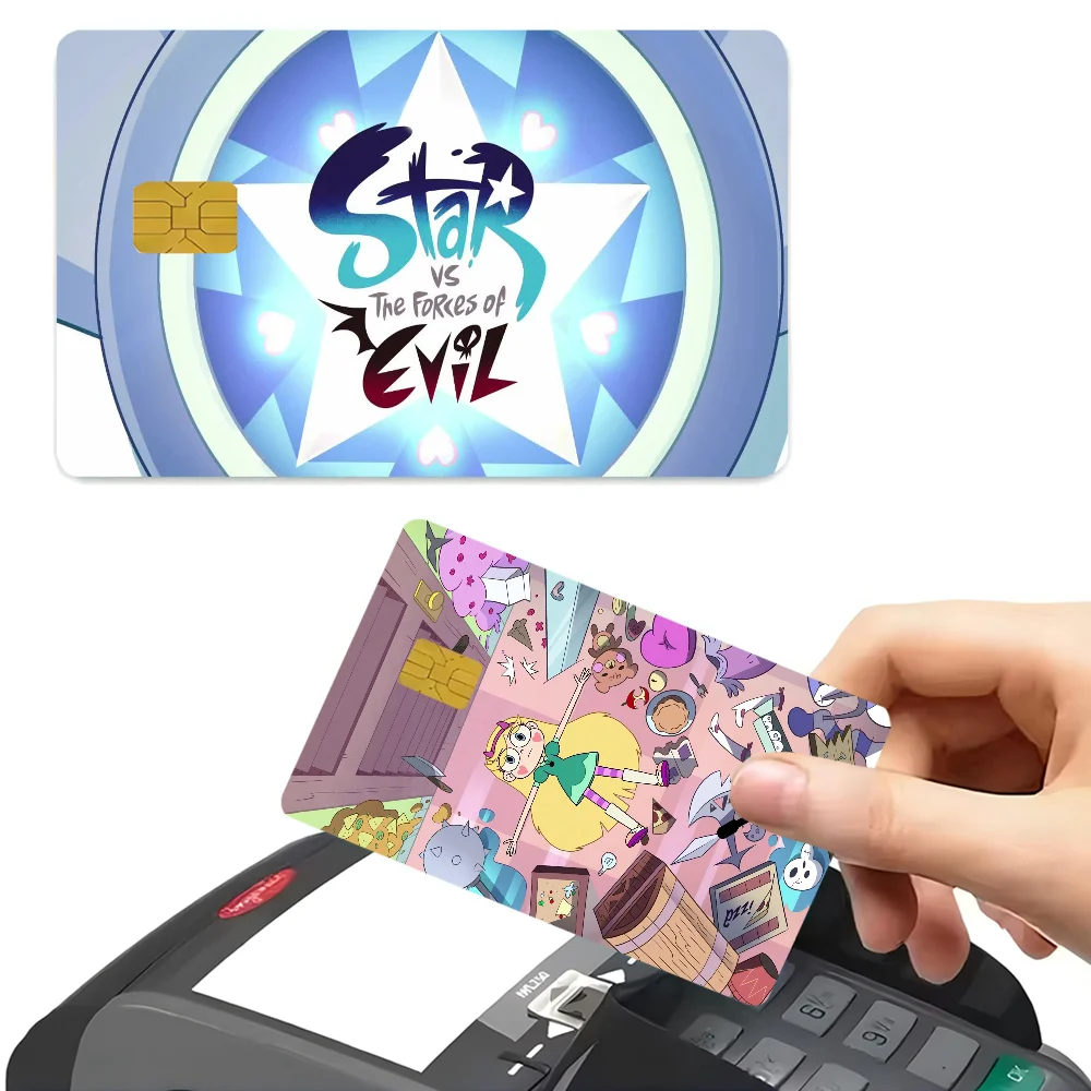 Star Vs. The Forces Of Evil Credit Card Skin Stickers For VISA Bank Bus Metro Access Card Protective Film Cover Sticker Decal