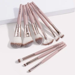 MAANGE 9PCS Makeup Brushes Set Soft Fluffy for Cosmetics Foundation Powder Eyeshadow Kabuki Blending Makeup Brush Beauty Tools