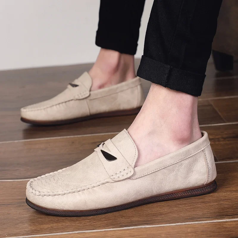 Men's Comfortable Driving Shoes Casual Flats Shoes Wedding Party Outdoor Strolling Shoes Business Formal Dress Fashion Loafers