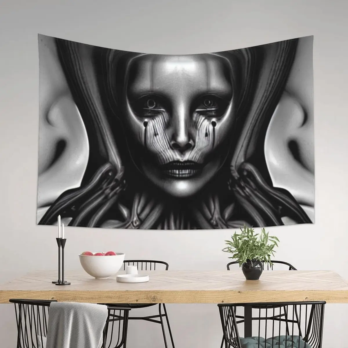 

Biomechanical Lilith II Tapestry Room Decor Aesthetic Aesthetic Room Decor Korean Wall Decorations Tapestry