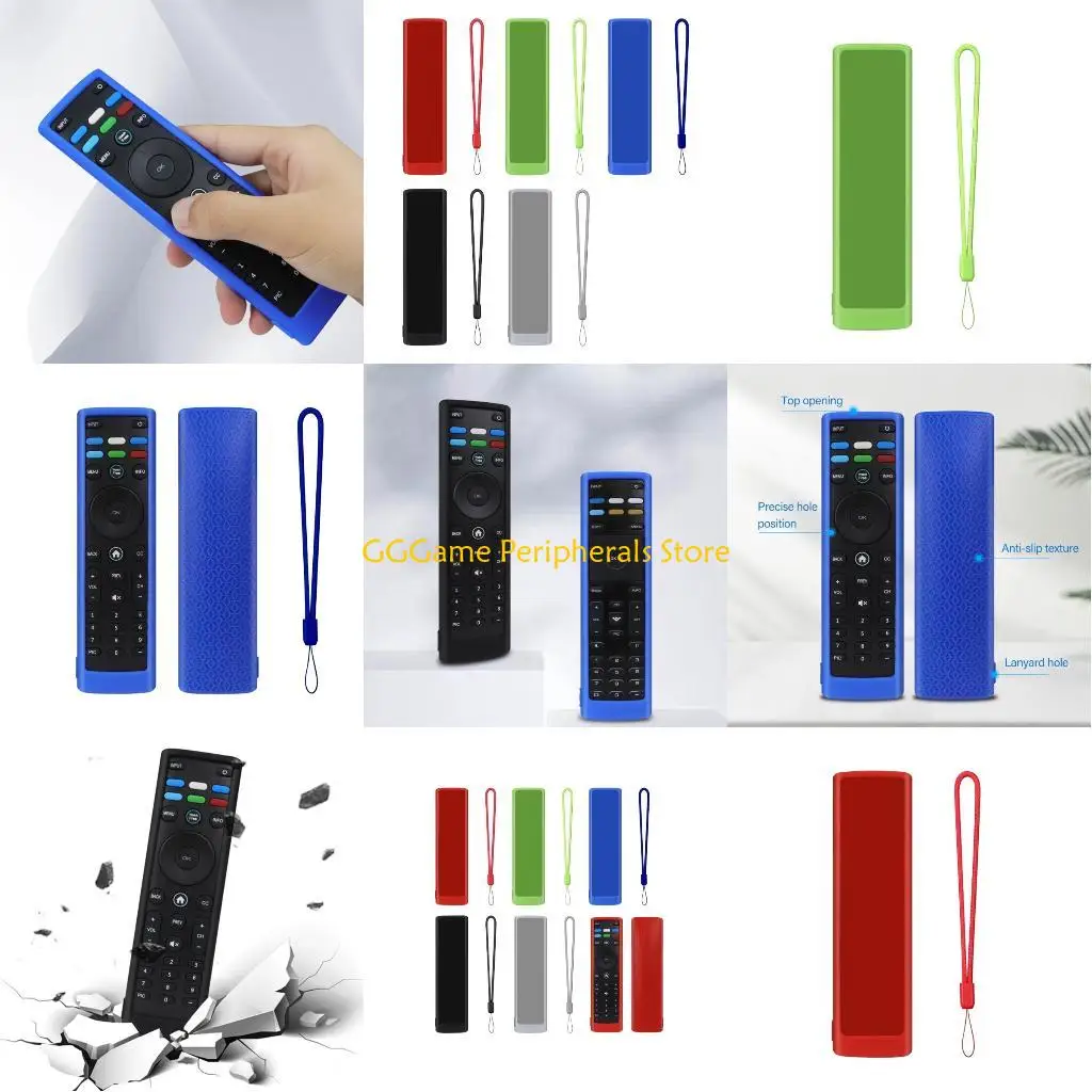 

U55B Shockproof Silicone Protective Cover For XRT140R/136R Remote Control With Wrist Strap Perfect Fit AntiSlip Design