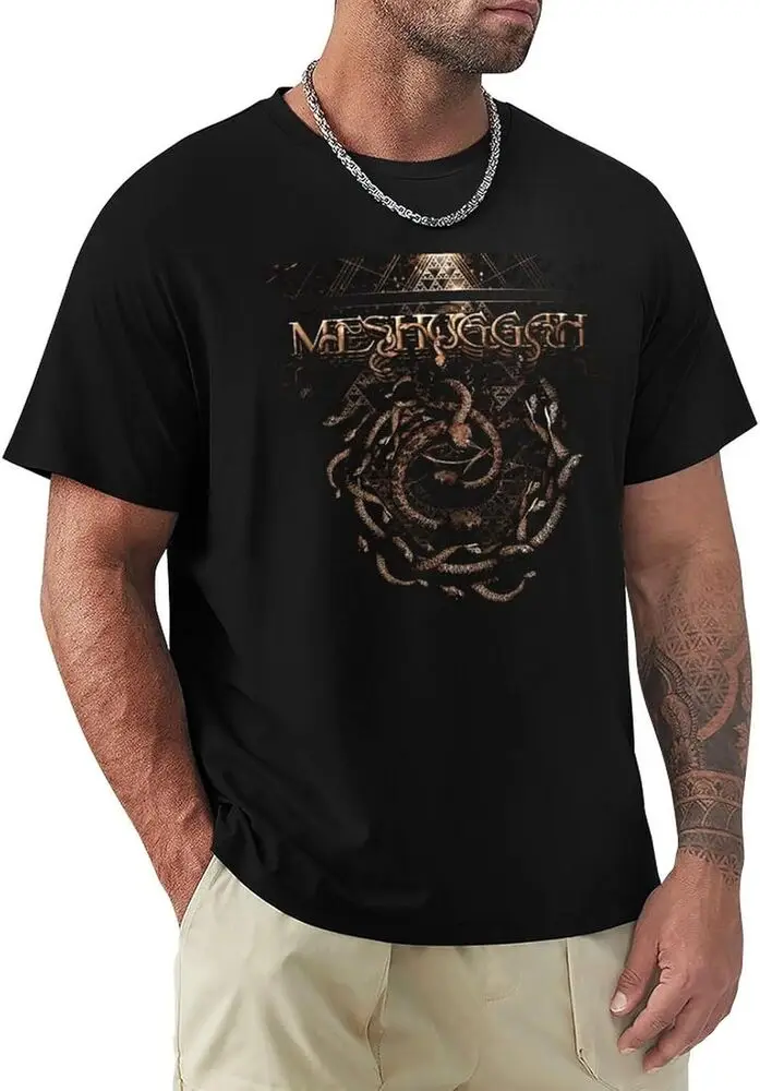 Meshuggahs Shirt Men's Short Sve T-Shirts Summer Vintage Cotton Tee Tops Anime Graphic T-shirts for Men Clothing Women Tees Y2K