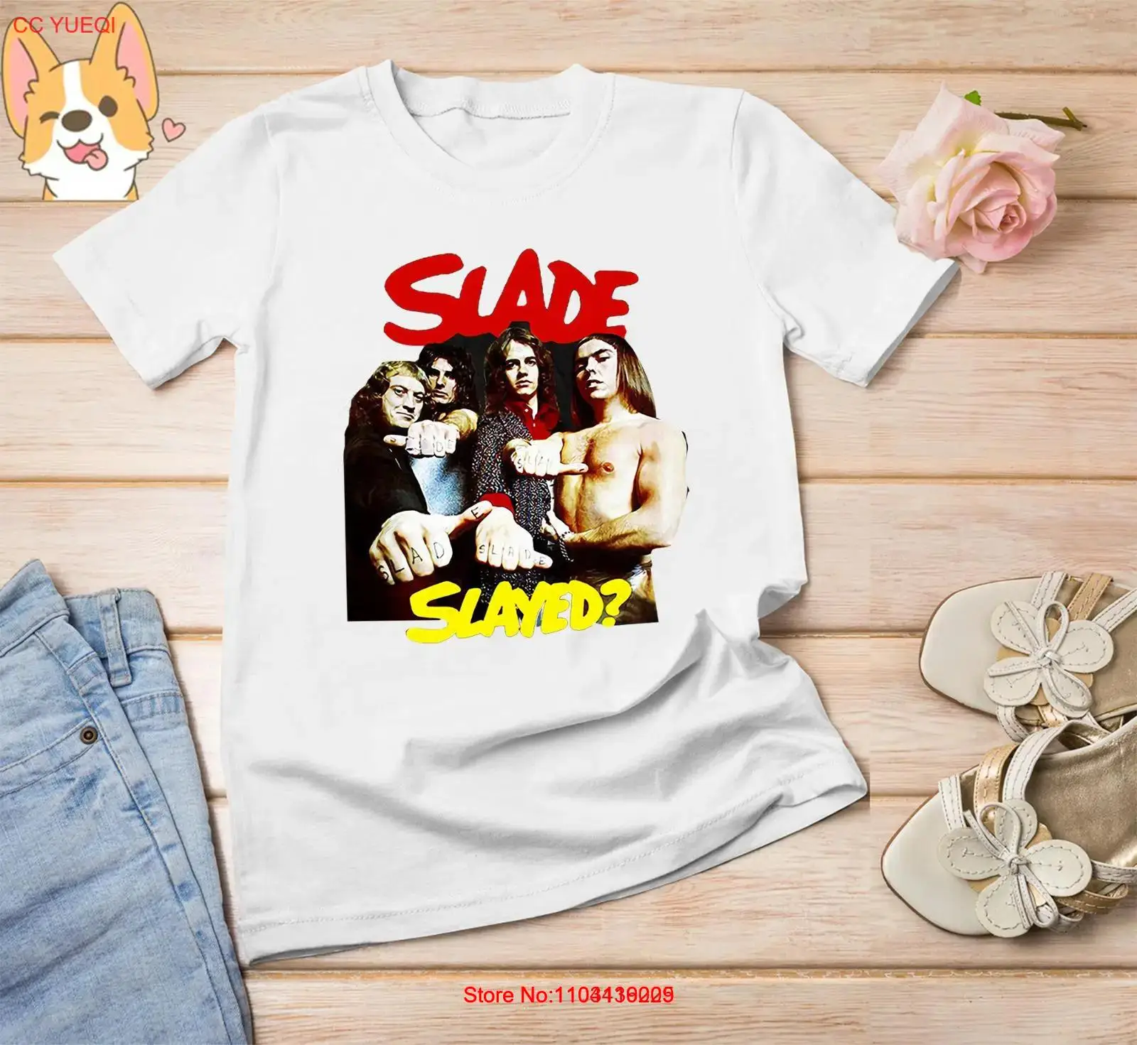 Slade band Slayed Album T shirt Short Sleeve All Size S M L 234XL ZZ618