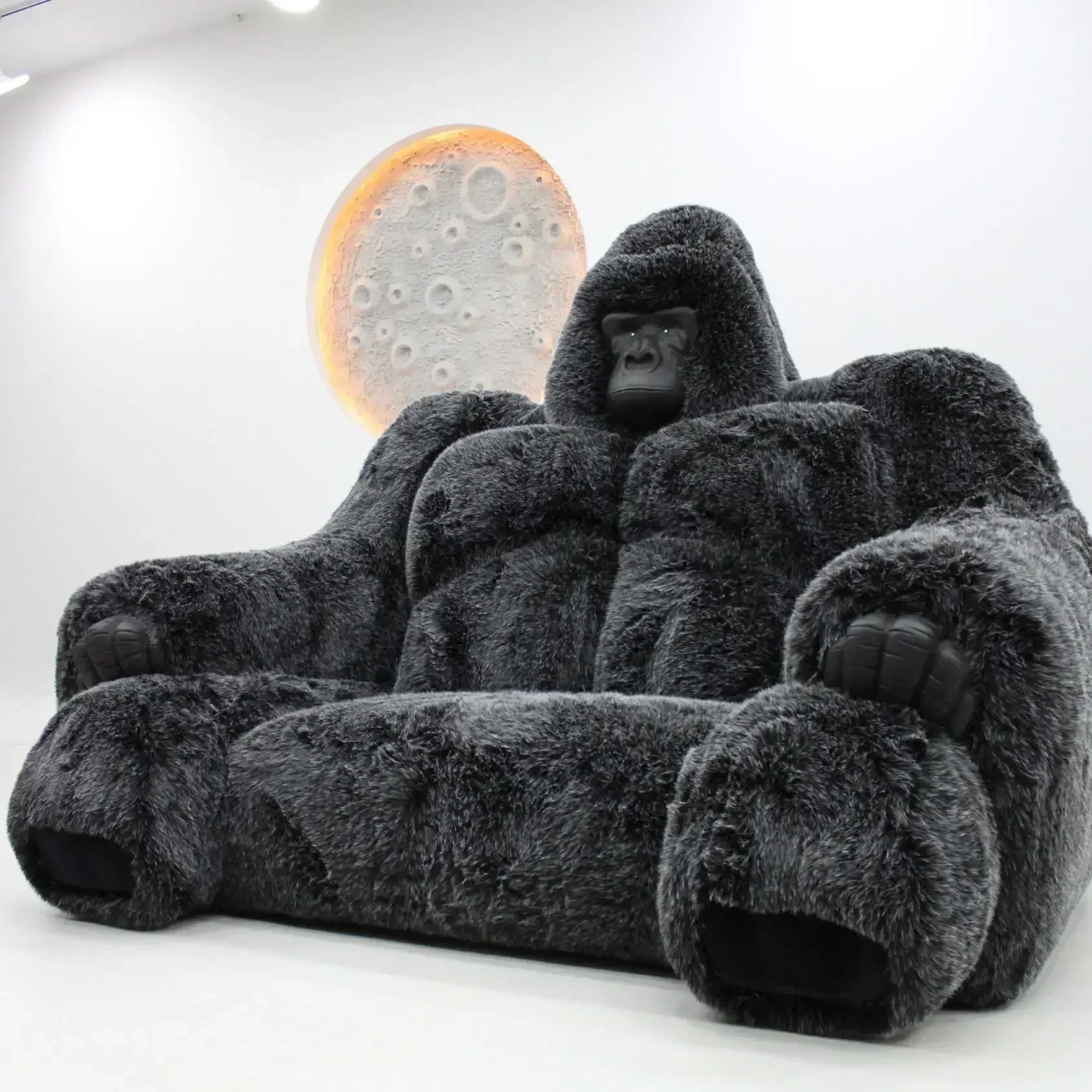 Gorilla Chimpanzee Animal Designer Cartoon Sofa, Diamond Orangutan Sofa Haute Couture Source