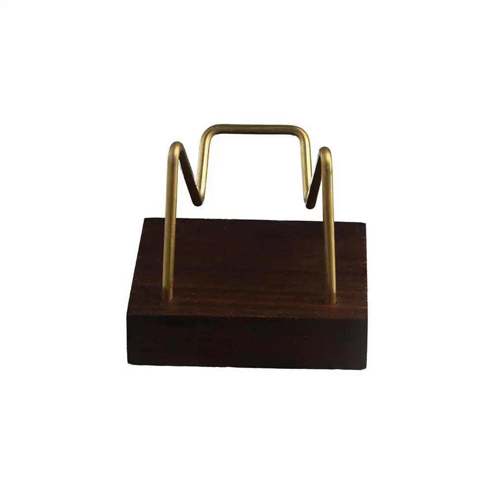 Metal Arm Ores Agate Rocks For Crystal Minerals Display Holder Wood Support Base Rack Mineral Stand