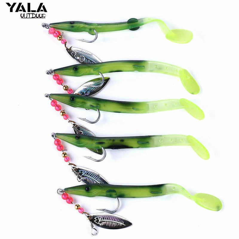 

5pcs/bag 6g Fishing Spinner Spoon Bait Metal Crankbait Soft Lures with Hook for Bass Tackle