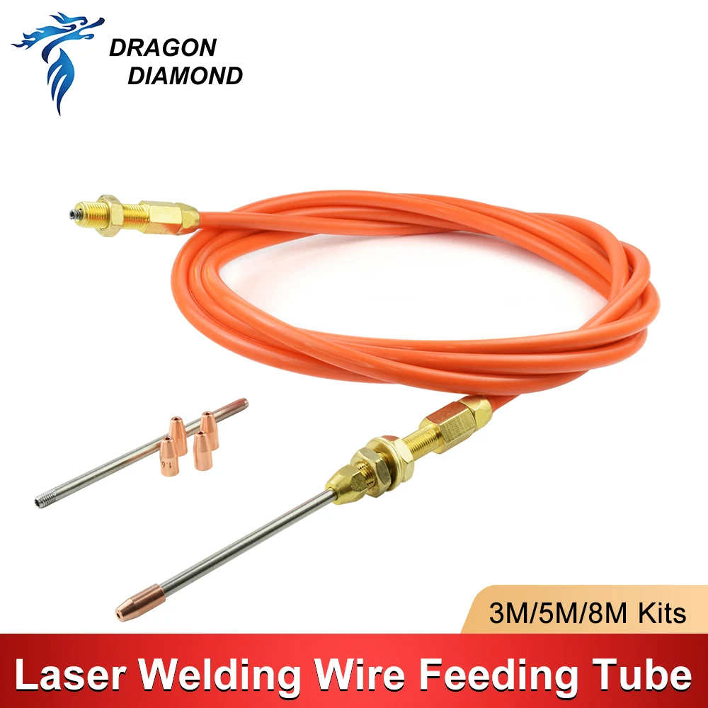 3M/5M/8M Laser Welding Wire Feeding Tube Welding Nozzles Automatic Welder Torch Holders Argon Arc Welding Wire Feeding Tools