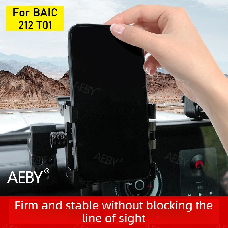 

Держатель для мобильного телефона на центральную консоль BAIC 212 T01, крепление на приборную панель, многофункциональное крепление GPS 3-в-1, аксессуары для салона автомобиля