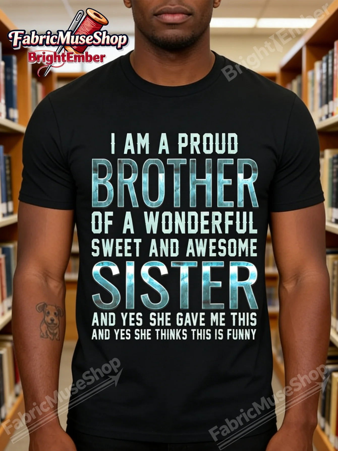 Men'S Crew Neck T-Shirt | Funny Sibling Gift, Breathable Summer Tee, Multiple Colors, Classic Fit, Everyday Wear, Heavyweight 22