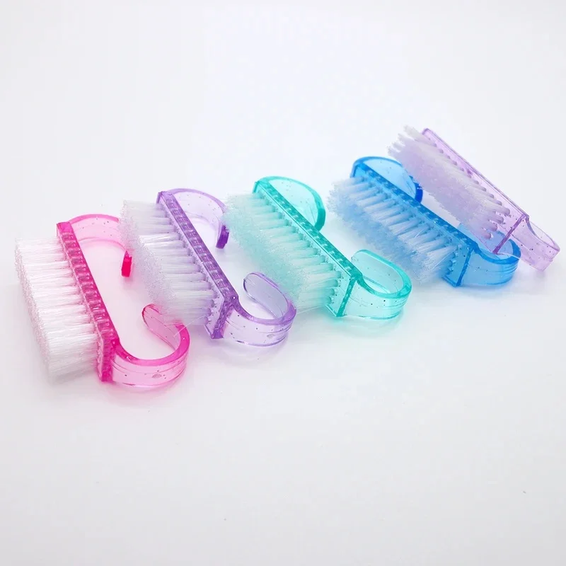5/10/15pcs Cleaning Nail Brushes Tool Colorful Plastic Dust Cleaner Brushes Nail Art Manicure Pedicure Powder Soft Remover Brush