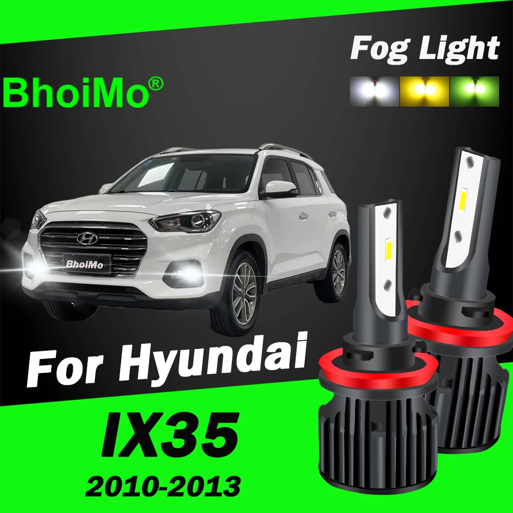 

BhoiMo For Hyundai IX35 Front Fog Lights IX 35 Led Bulb 2013 2010 2011 2012 Lamp Car Auto