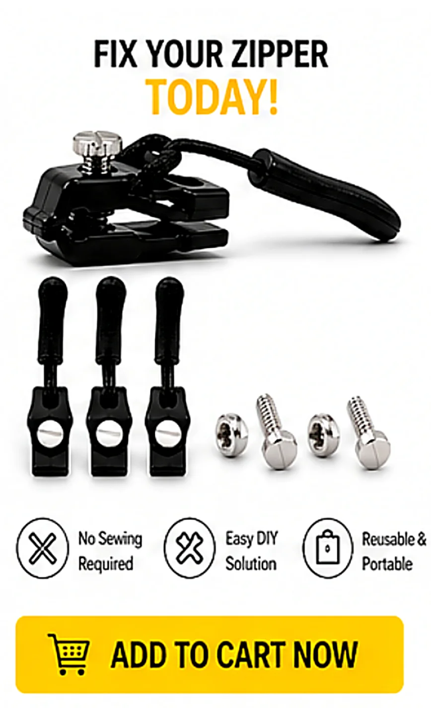 Reißverschluss Reparaturset Universal 2-6pcs Ersatz Zipper Kopf Sofort Reparatur 3 Größen Schieber Fix Kaputte Reißverschlüsse Kleidung Taschen Nähen DIY Zubehör Werkzeuge Praktisch Langlebig Tragbar – Detail 11