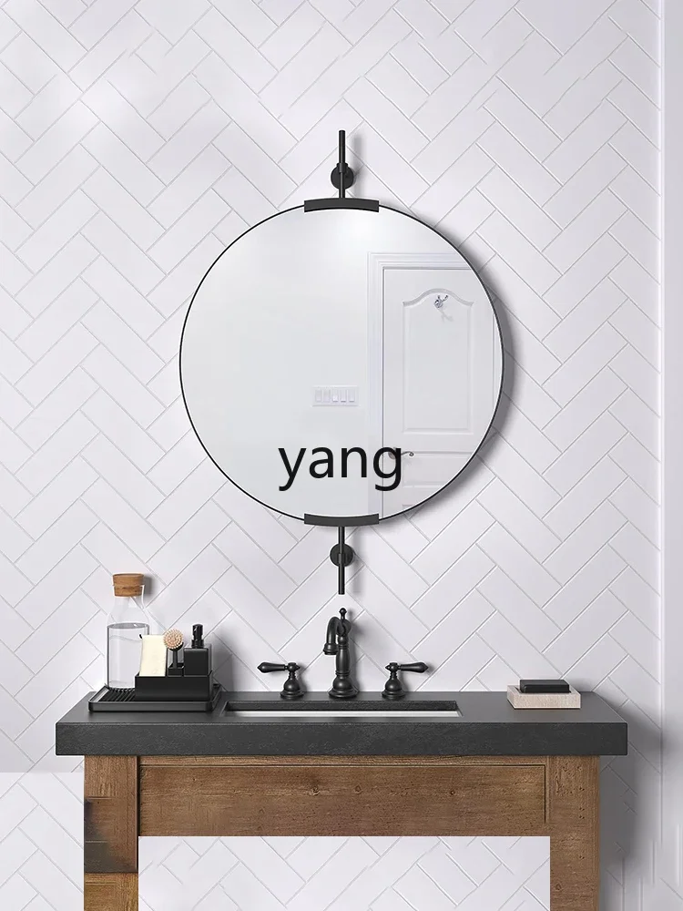 LH ，simple modern bathroom full-body mirror electroplated high-end hotel homestay wall-mounted makeup mirror
