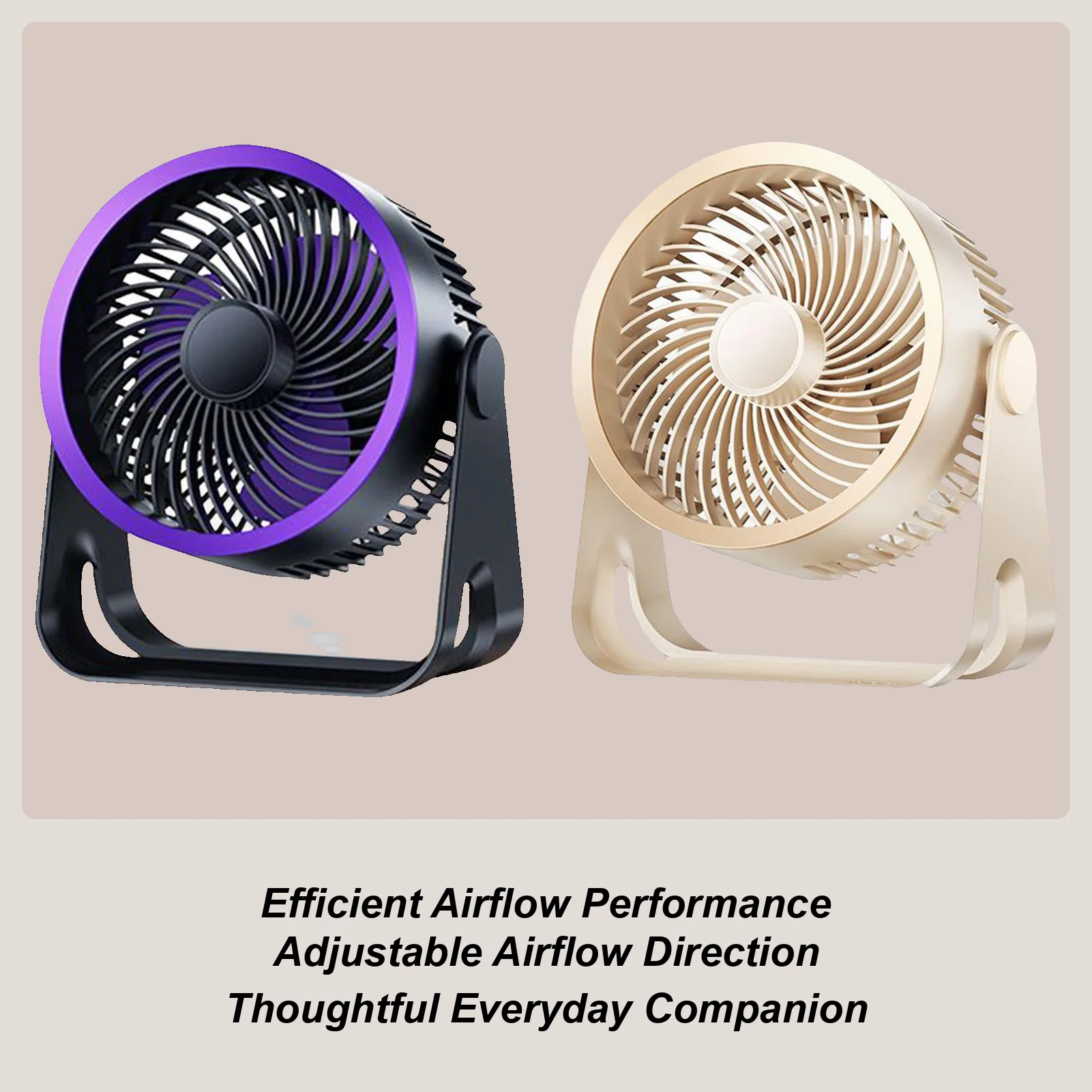 

Настольный вентилятор USB-зарядный вентилятор для настольного настенного подвесного тихого оборудования с наклоном 360 градусов для гостиной, спальни, общежития, кемпинга, пляжа