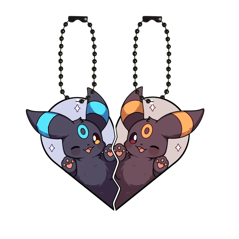 Pokemon Eevee Umbreon Espeon Sylveon Jolteon Flareon Akrylowe Breloki DIY Figurki Akcji Anime Klasyczne Kolekcja Gier Zabawka