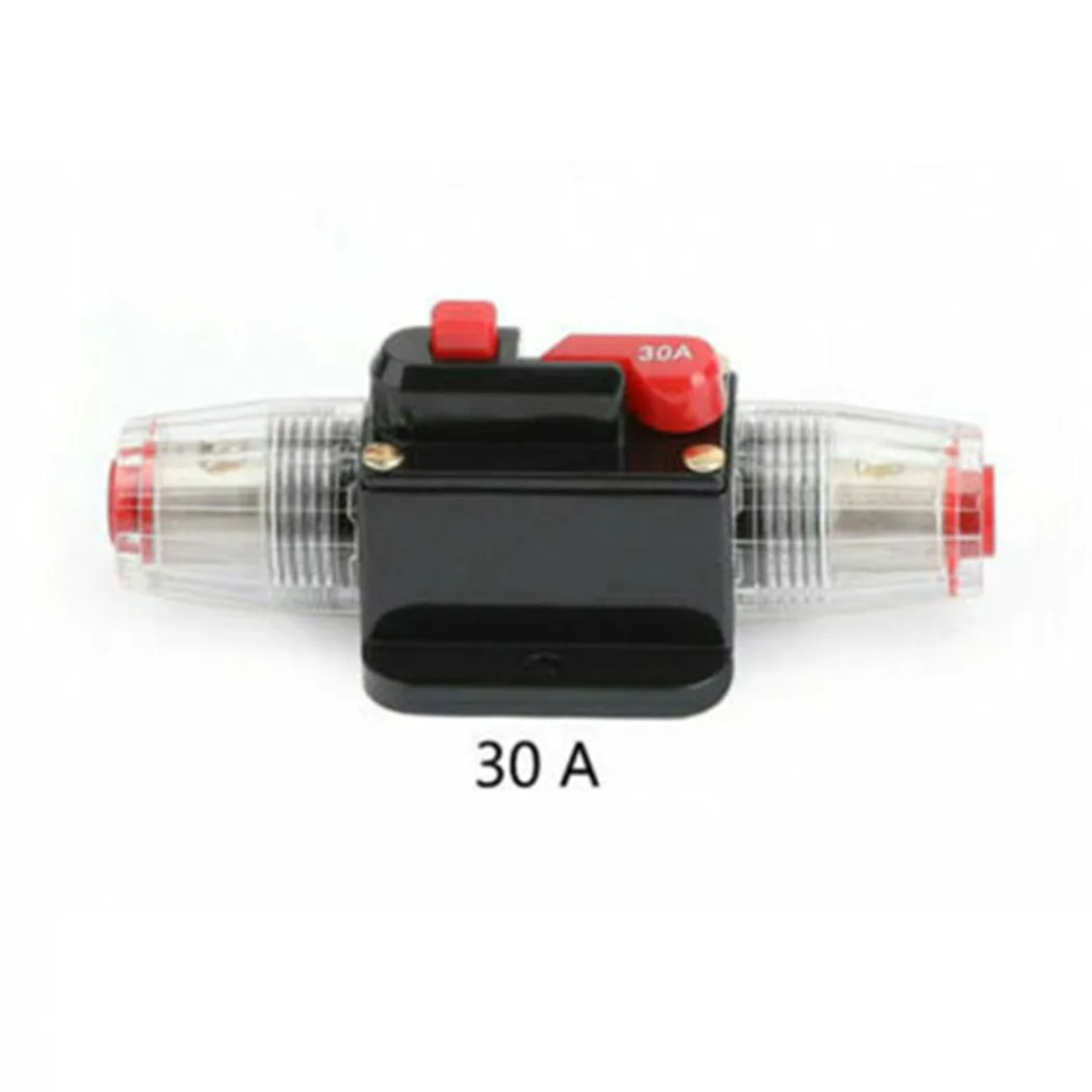 Recoverable Circuit Breaker Self-recovery Replace Breaker Inline 30A-150A Circuit Stereo AMP Fuse For Car Audio Marine UA