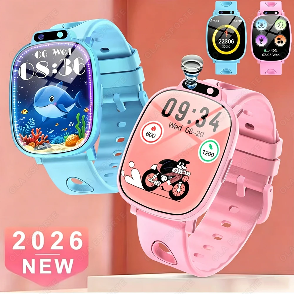

New Children's Smartwatch 1.88inch HD Display Photo Album Watch Faces Educational Fun Games Alarm Reminders Boys and Girls HW12
