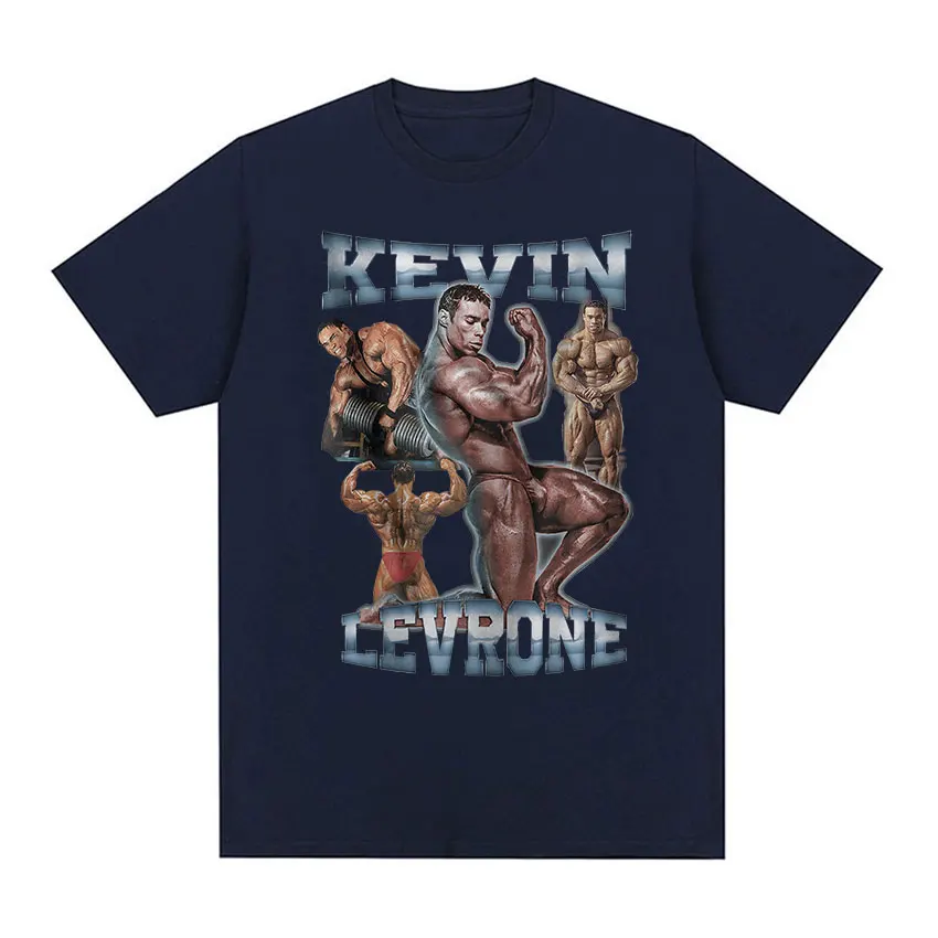 Kevin Levrone Gym Graphic T Shirt Maryland Muscle Machine Vintage Gothic T-shirts Men\'s 100% Cotton Oversized T-shirt Streetwear