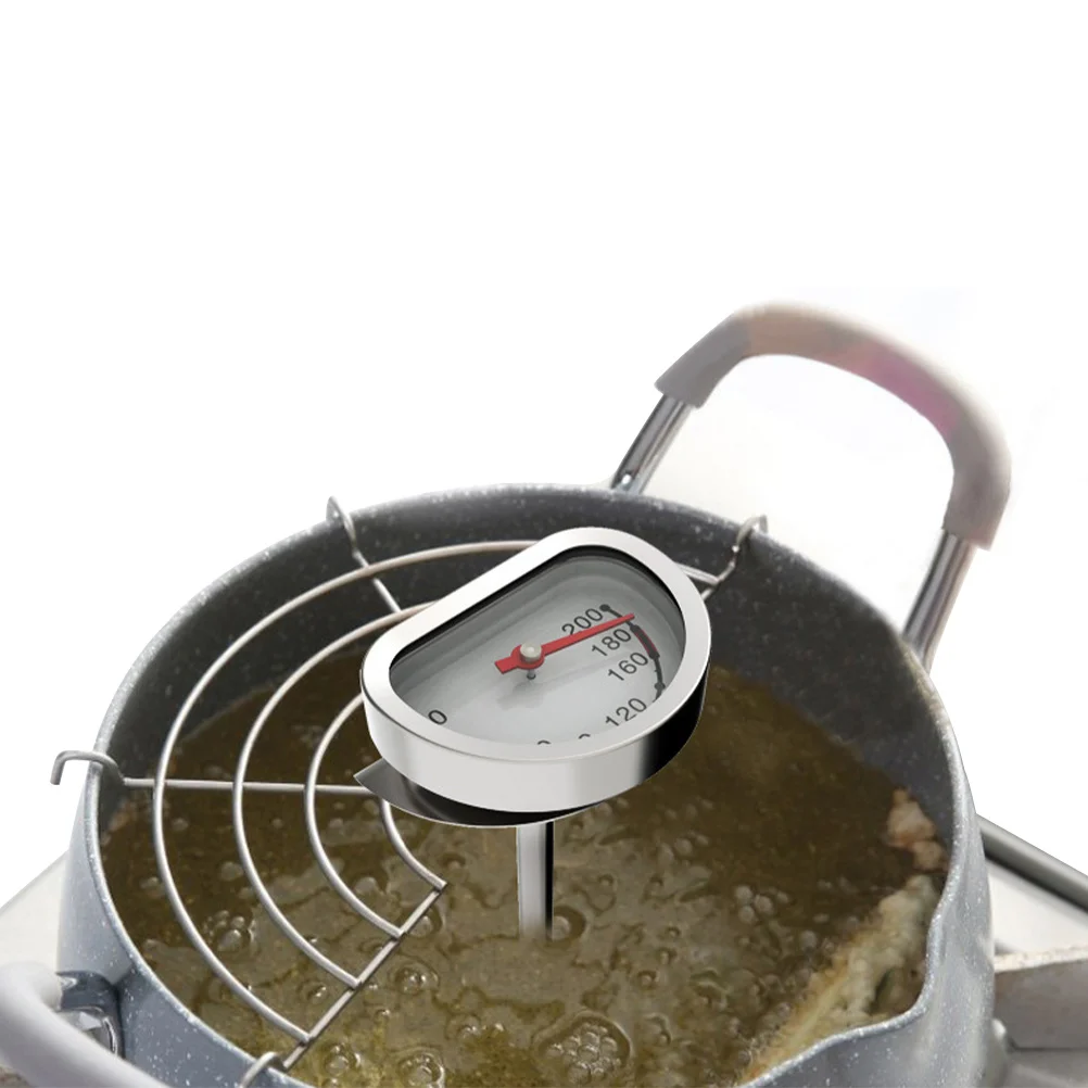 

1Pcs Oil Thermometer High Precision Stainless Steel Cooking Thermometer Fryer Accessories No Required Fryer Accessories