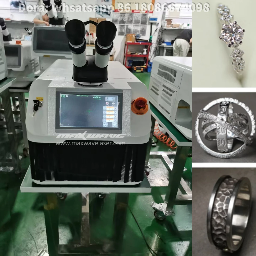 

200W 60W Precise Laser Welder for Ring Gold Silver Mini Jewelry YAG Laser Welding Machine With CCD Monitor Screen