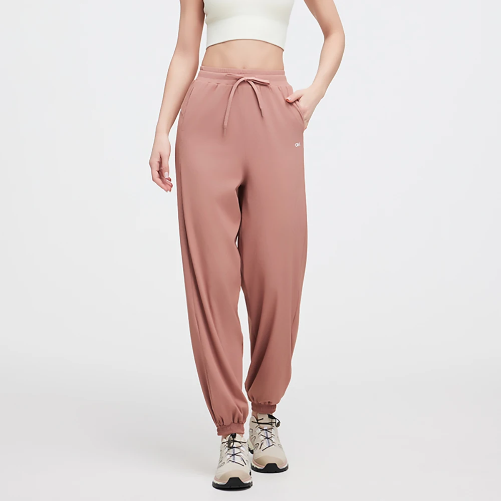 OhSunny Women Lantern Pants Casual Trousers Cooling Feeling Drawstring Baggy Sweatpants Outdoor Sun Protection UPF50+