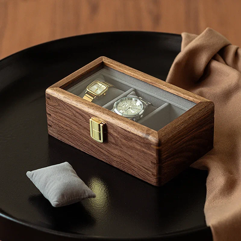 

Solid wood watch storage box household high-end exquisite men's and women's watch jewelry box wooden display box