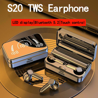 TWS S20 Earphone Bluetooth Wireless Headphone Hifi Stereo Sports Games Waterproof Earbud Headset Hearing Aids With Mic Handfree