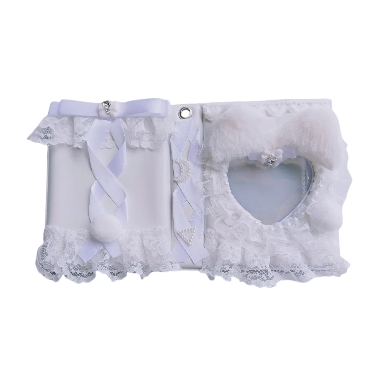 Top Loader Photo Card Binder Small Protector Lace Holder Kpop Card Binder Collect Book Photo Album Trading Card Deco Minin