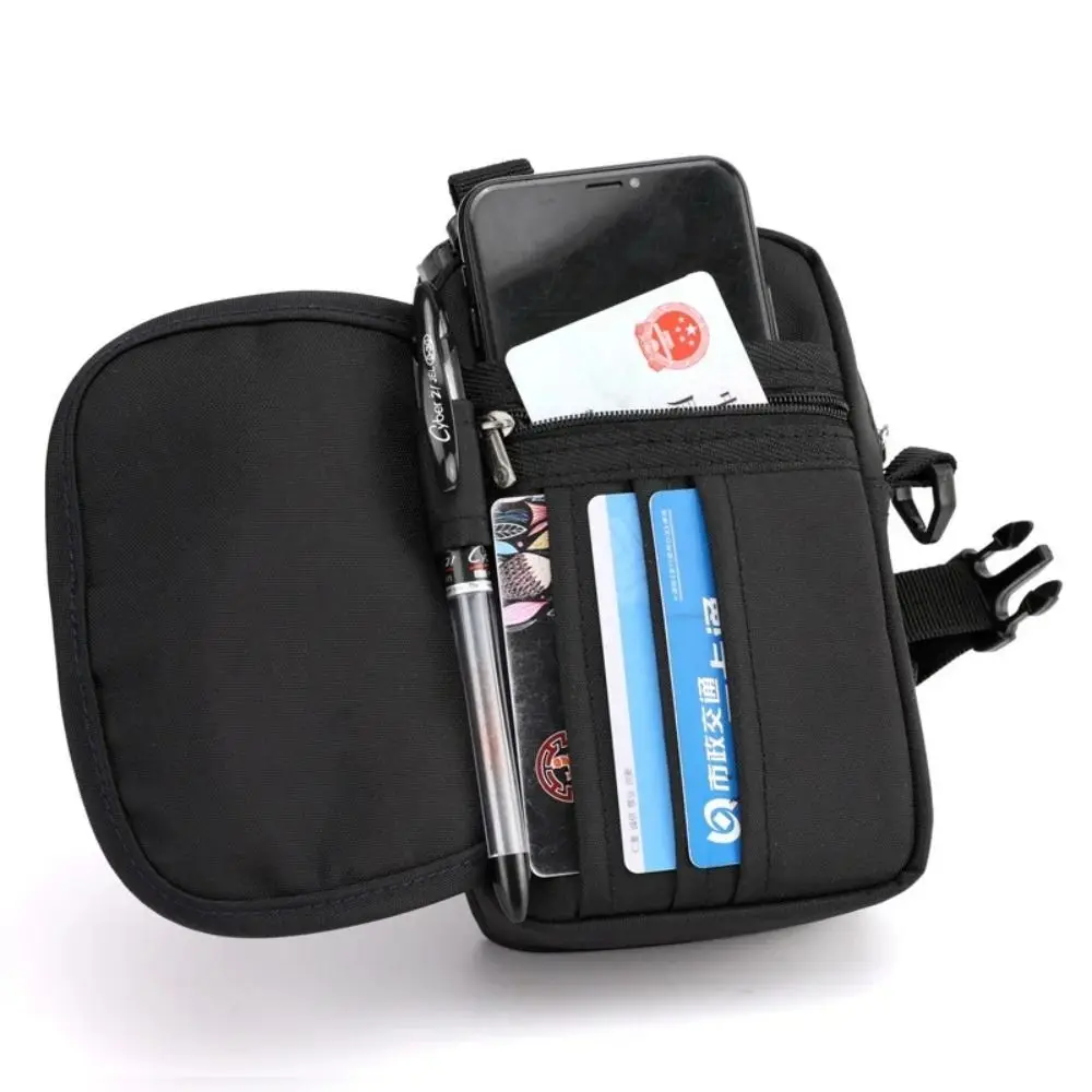 Multifunctional Polyester Waist Pack Waterproof Chest Sling Bag Men's Travel Purse Phone Pouch Zipper Outdoor Fanny Pack