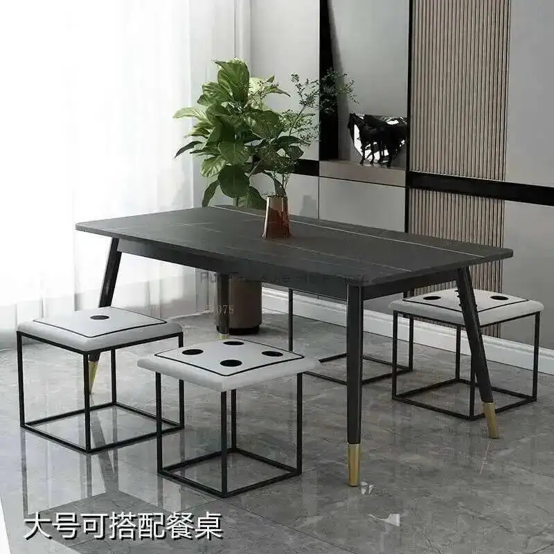 Funiture Stool Sofa Stool Living Room 5 Home Rubik's Cube Combination Fold in Iron Multifunctional 1 Storage Stools Chair Top